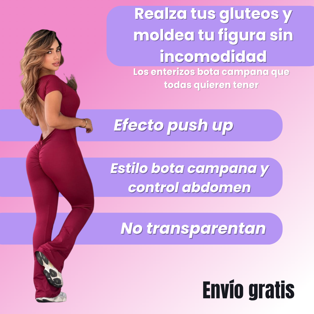 Enterizo moldeador bota campana
