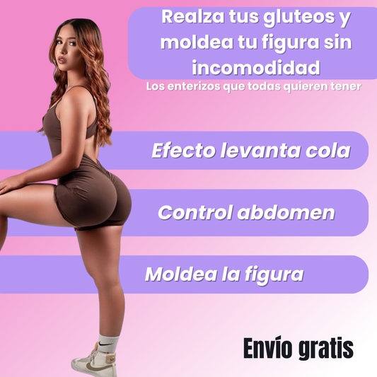 Enterizo corto levanta cola