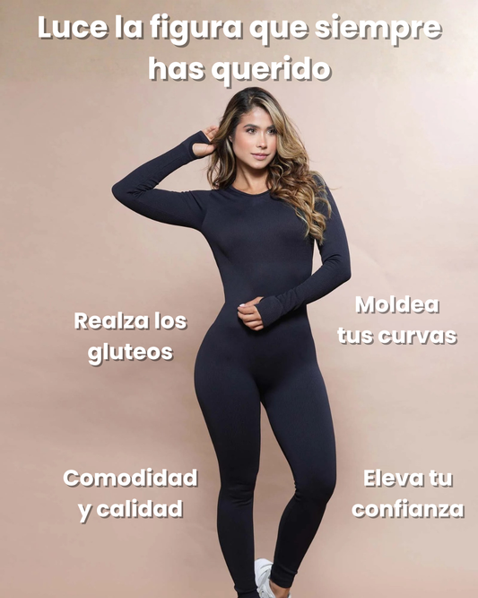 Enterizo moldeador manga larga