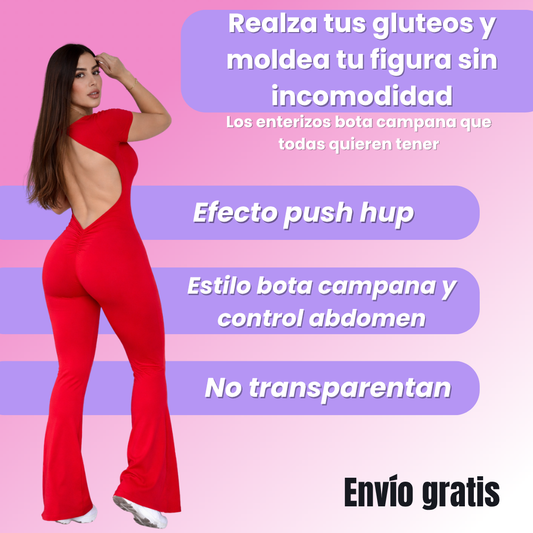 Enterizo moldeador bota campana