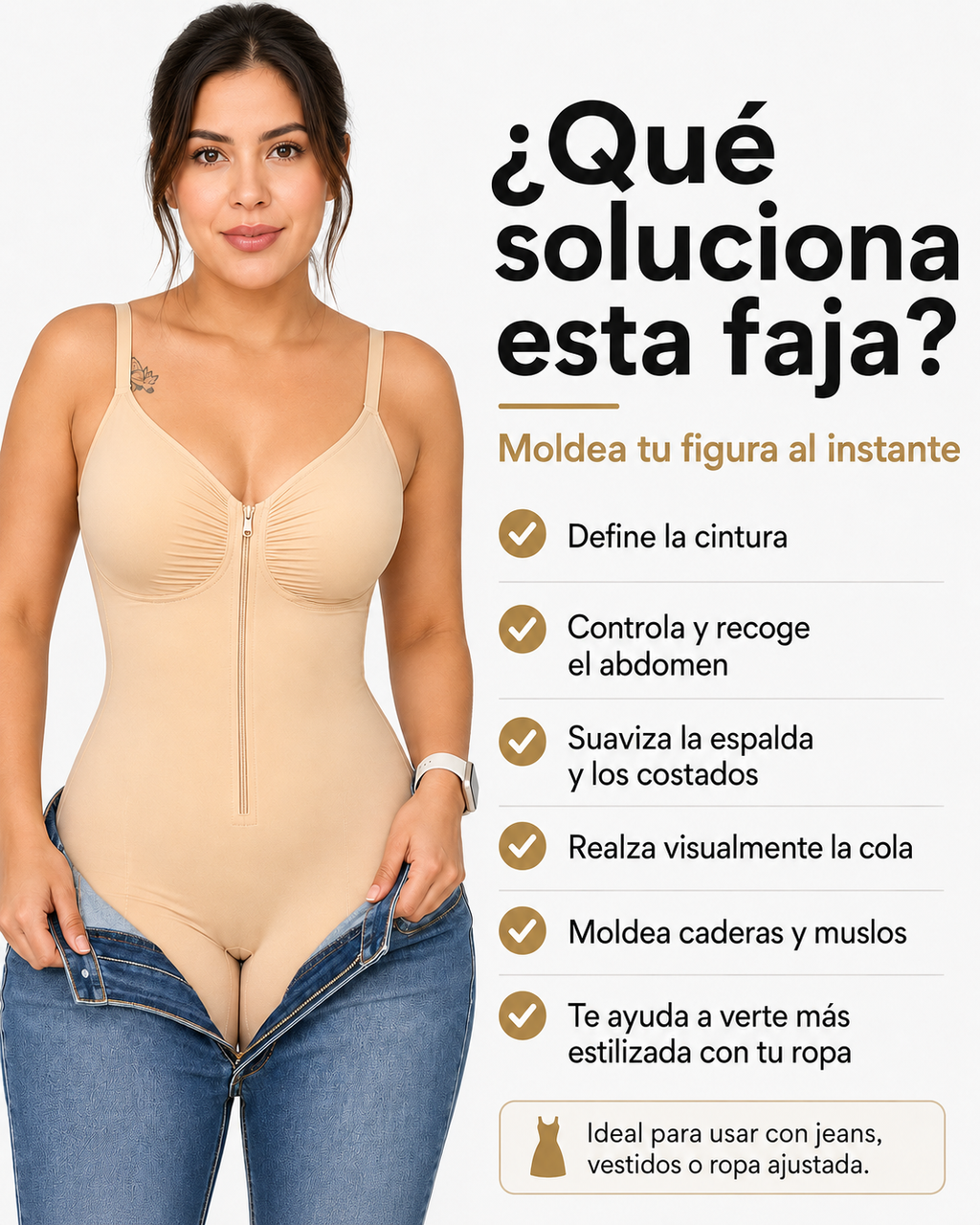 Enterizo faja moldeador