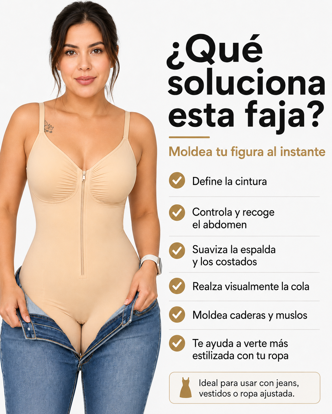 Enterizo faja moldeador