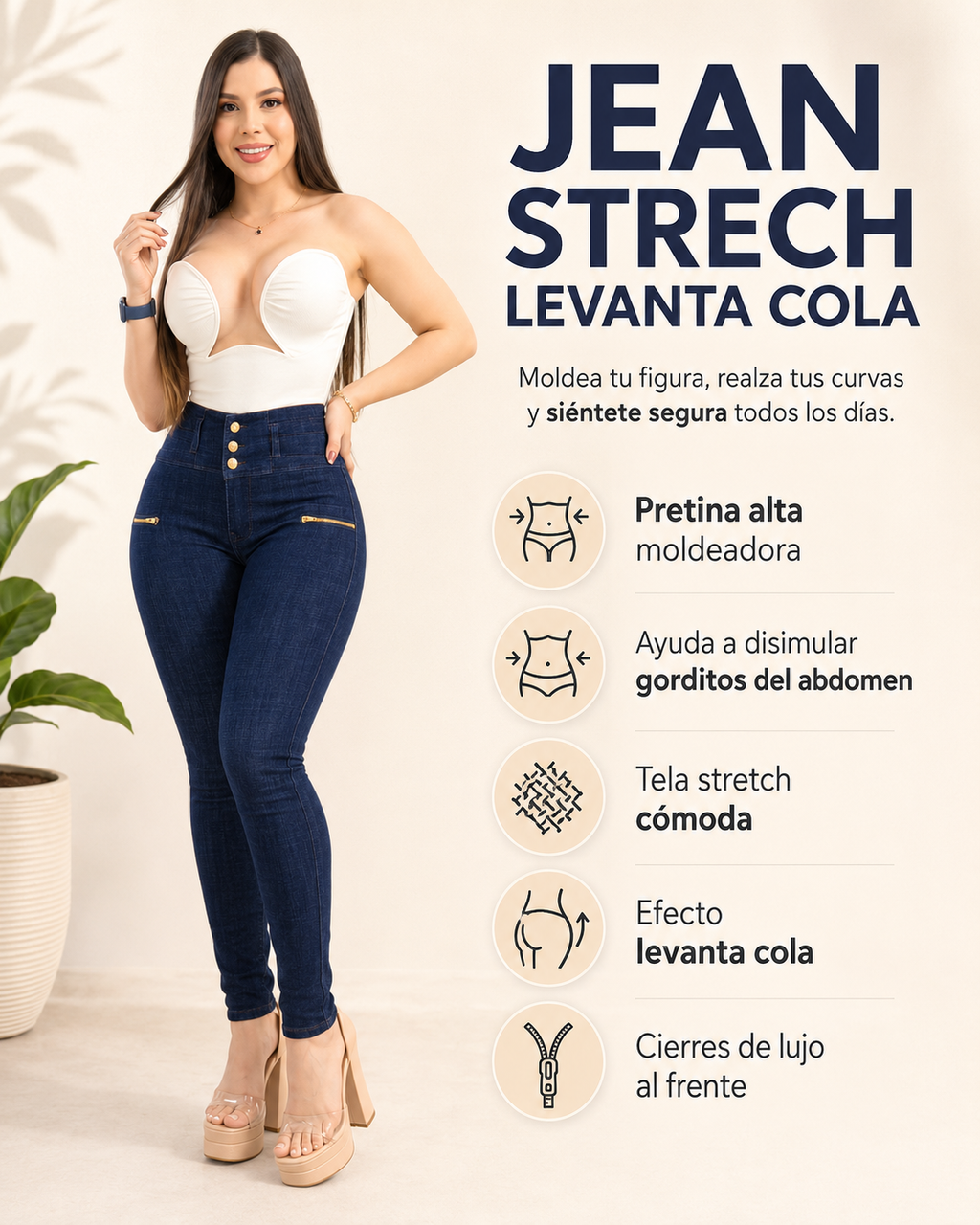 Jean strech levanta cola