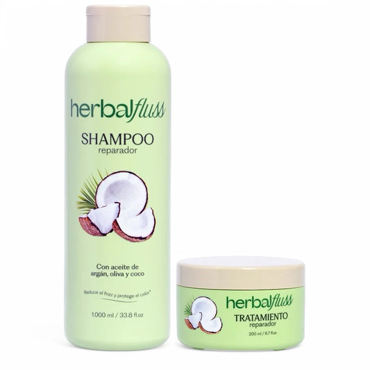 Combo Shampoo Sin Sal 1000ml + Tratamiento Reparador 200ml
